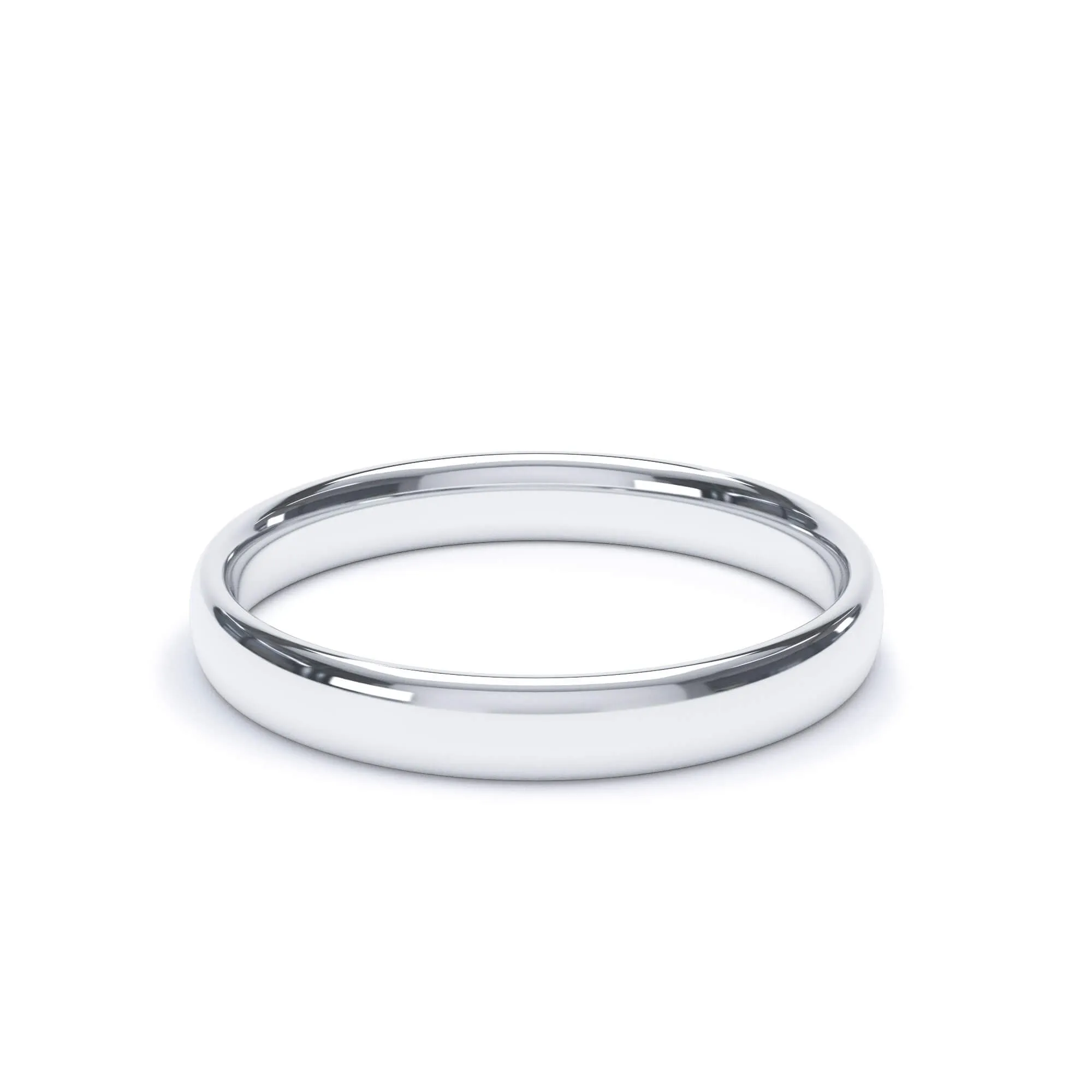 - Regular Court Profile Plain Wedding Ring 18k White Gold