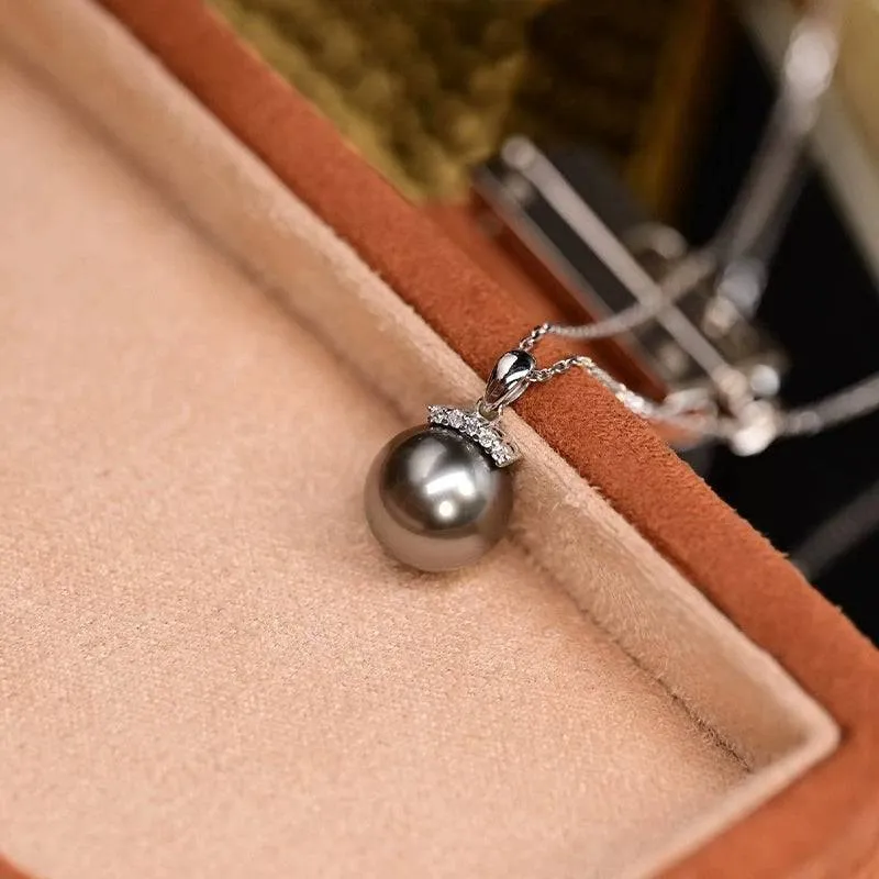 10-12mm Tahitian Pearl Sisi Pendant Necklace