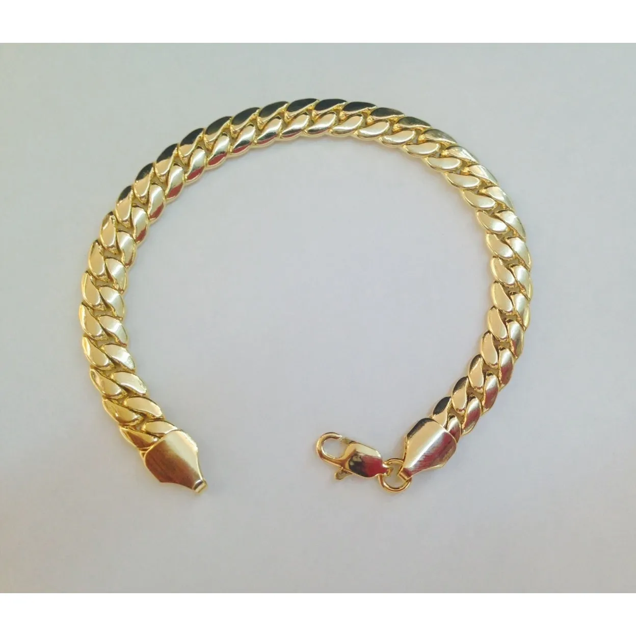 14k Gold Miami Cuban Bracelet 8