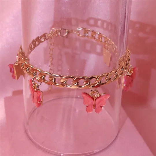 18k Gold-Filled Color Full Butterfly Bracelet