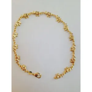 18k Gold filled Elephant Bracelet