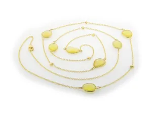 18k Gold Plated Sterling Silver Lemon Citrine Ston