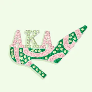 AKA Brooch Alpha Kappa Alpha Sorority Inspired Heel Pin