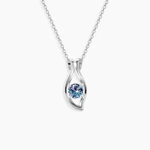 Alexandrite Evil Eye Pendant in Sterling Silver - Irosk Australia®