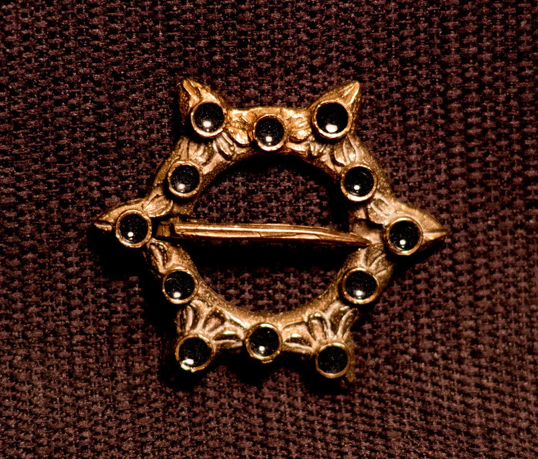 Annular Brooch with Enamel - W-20