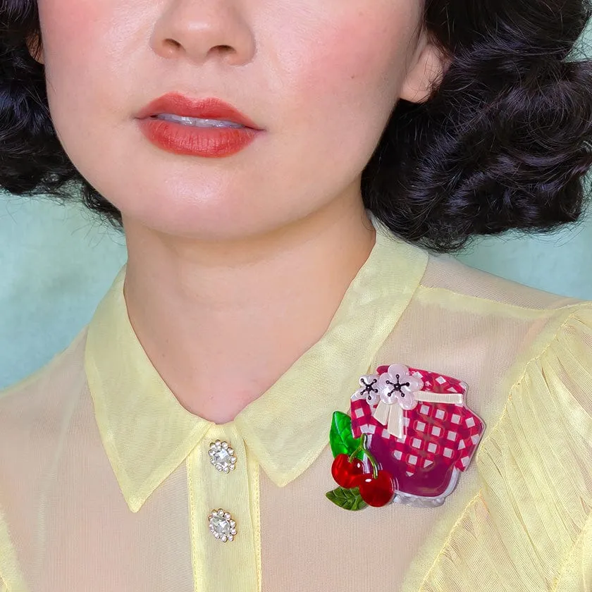 Black Cherry Bounce Brooch