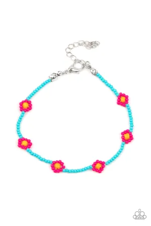 Camp Flower Power - Pink Bracelet - Paparazzi Accessories