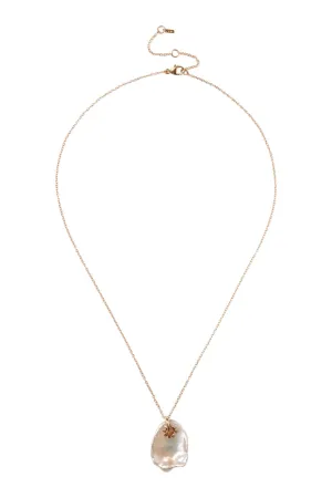 Chan Luu 14kt Kilauea Neckace in White Pearl