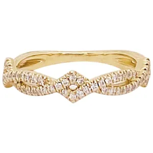 Diamond Twisted Vine Band