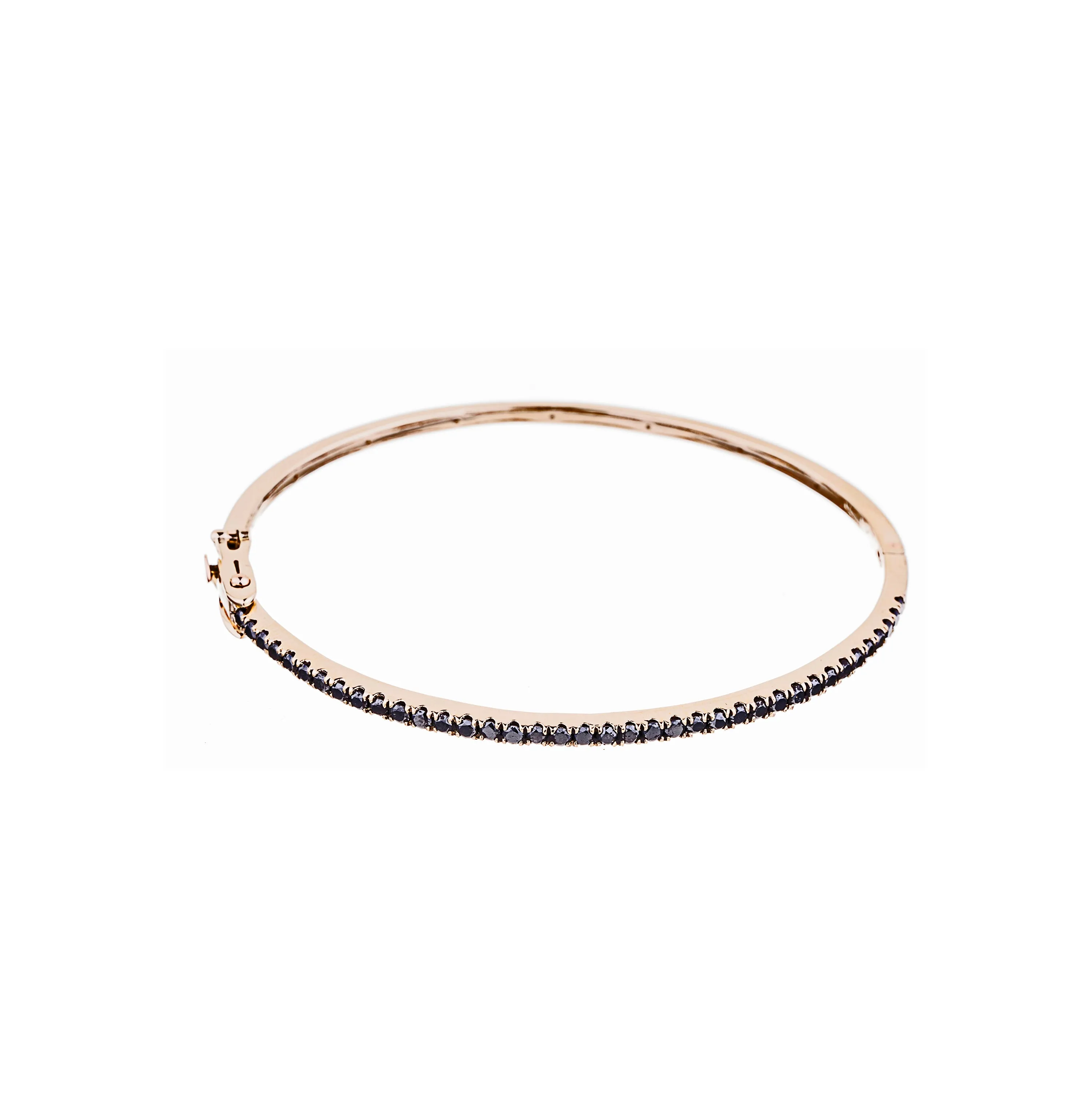 Elizabeth Black Diamond Bracelet, 14k Gold