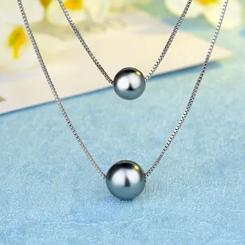 Fashion Jewelry Natural Freshwater Pearl Necklace for Women  in 925 Sterling Silver