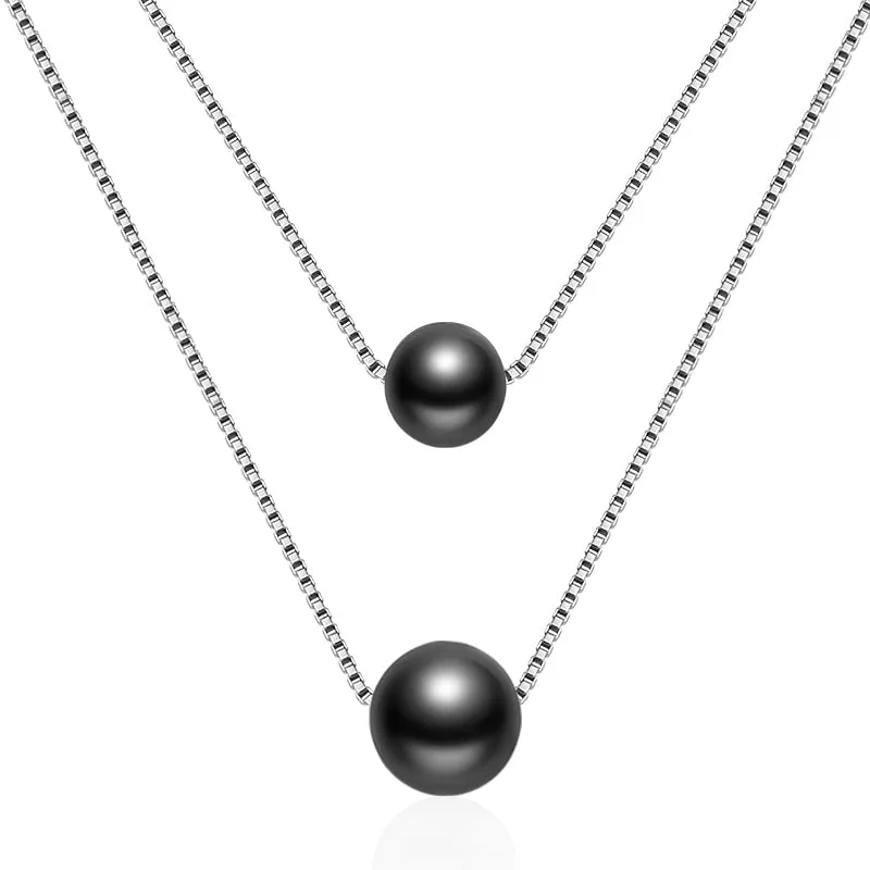 Fashion Jewelry Natural Freshwater Pearl Necklace for Women  in 925 Sterling Silver