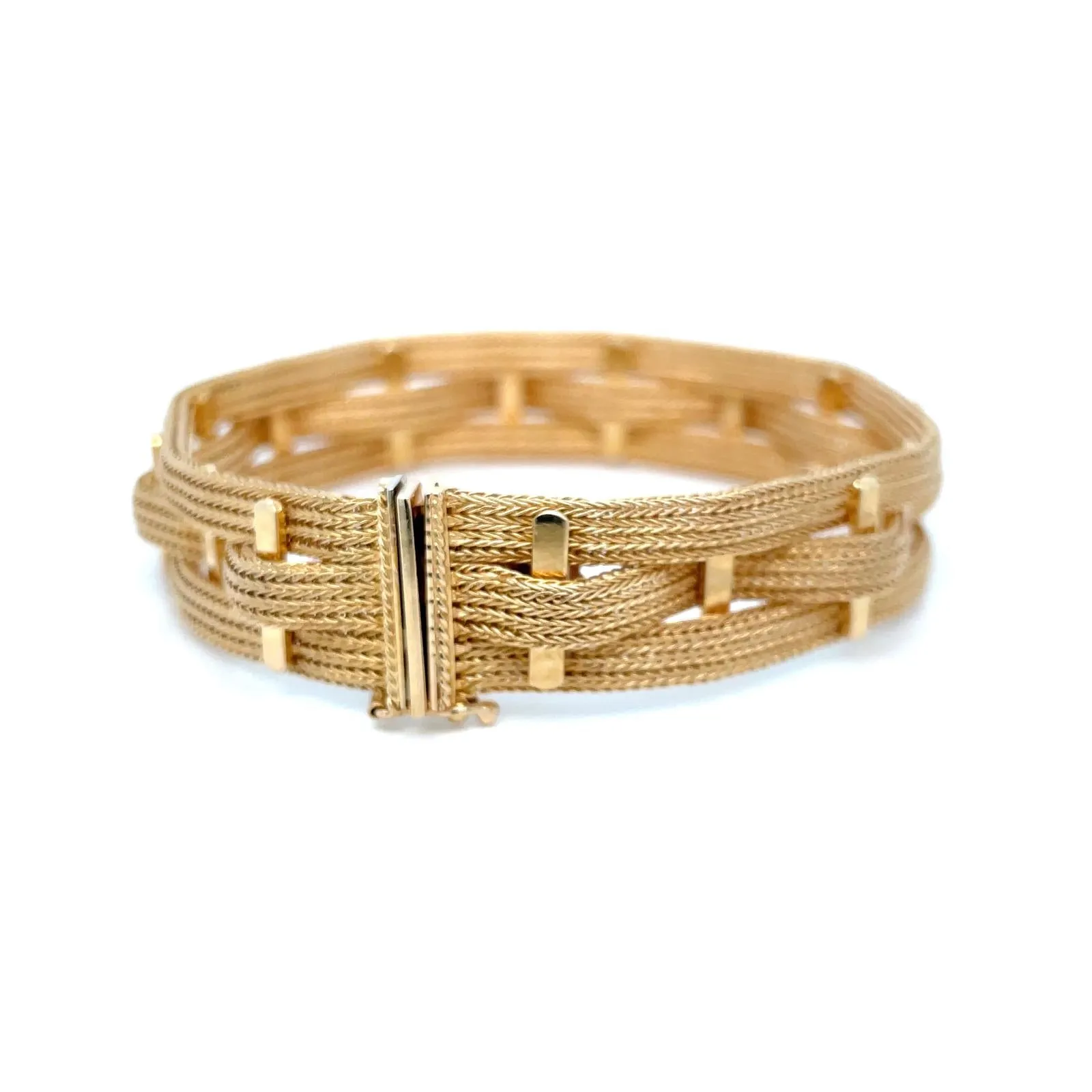 Fratelli Filippini 18K Gold Braided Bracelet