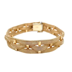 Fratelli Filippini 18K Gold Braided Bracelet