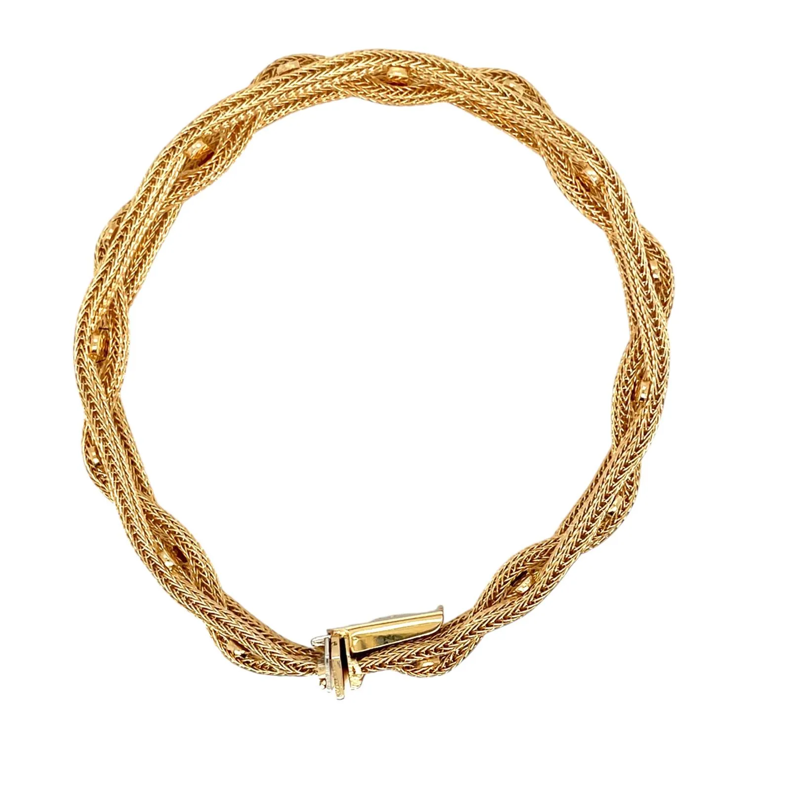 Fratelli Filippini 18K Gold Braided Bracelet