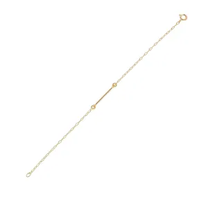 Gold Filled Horizontal Bar Bracelet