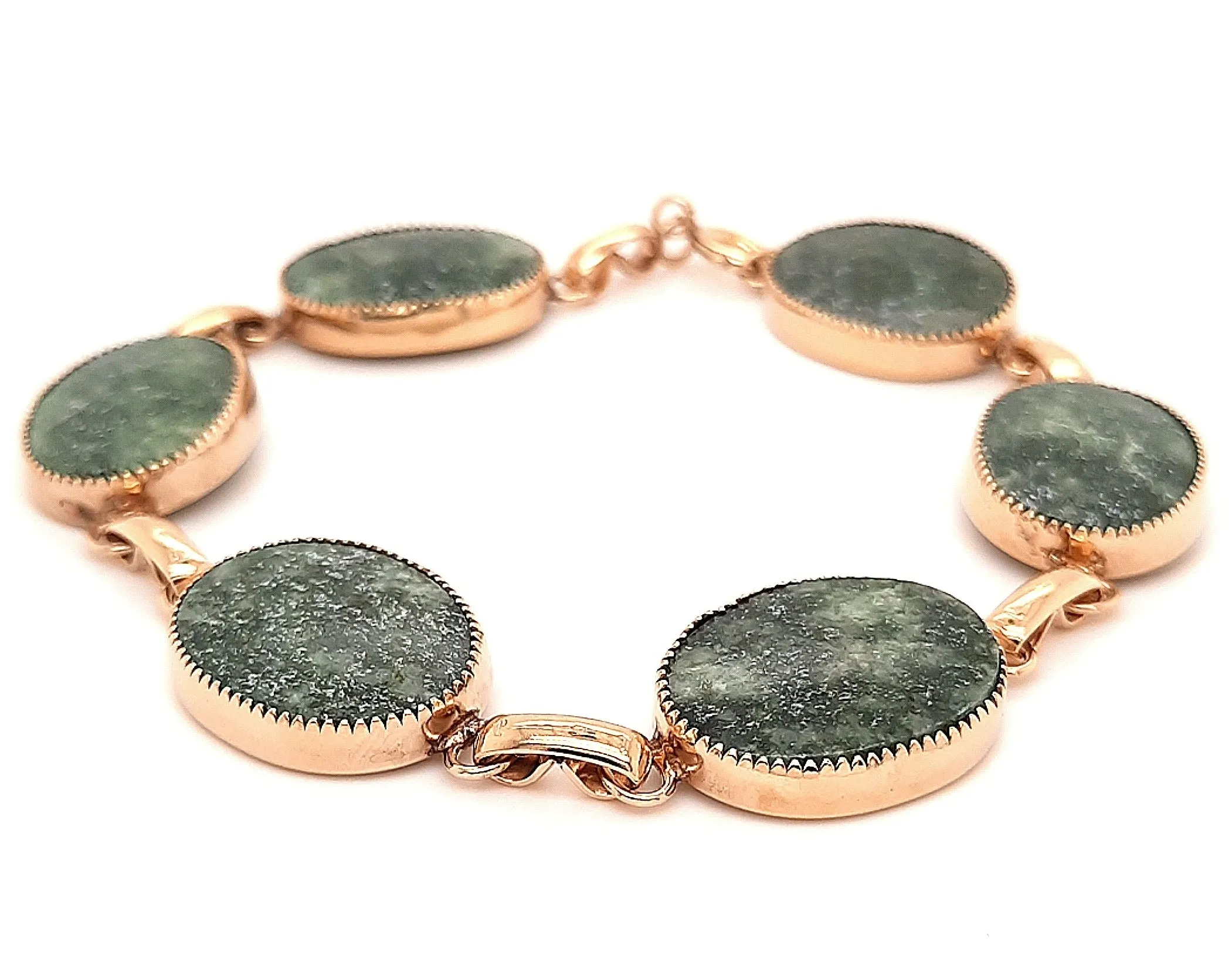 Gold Plated Felspar Gemstone Bracelet