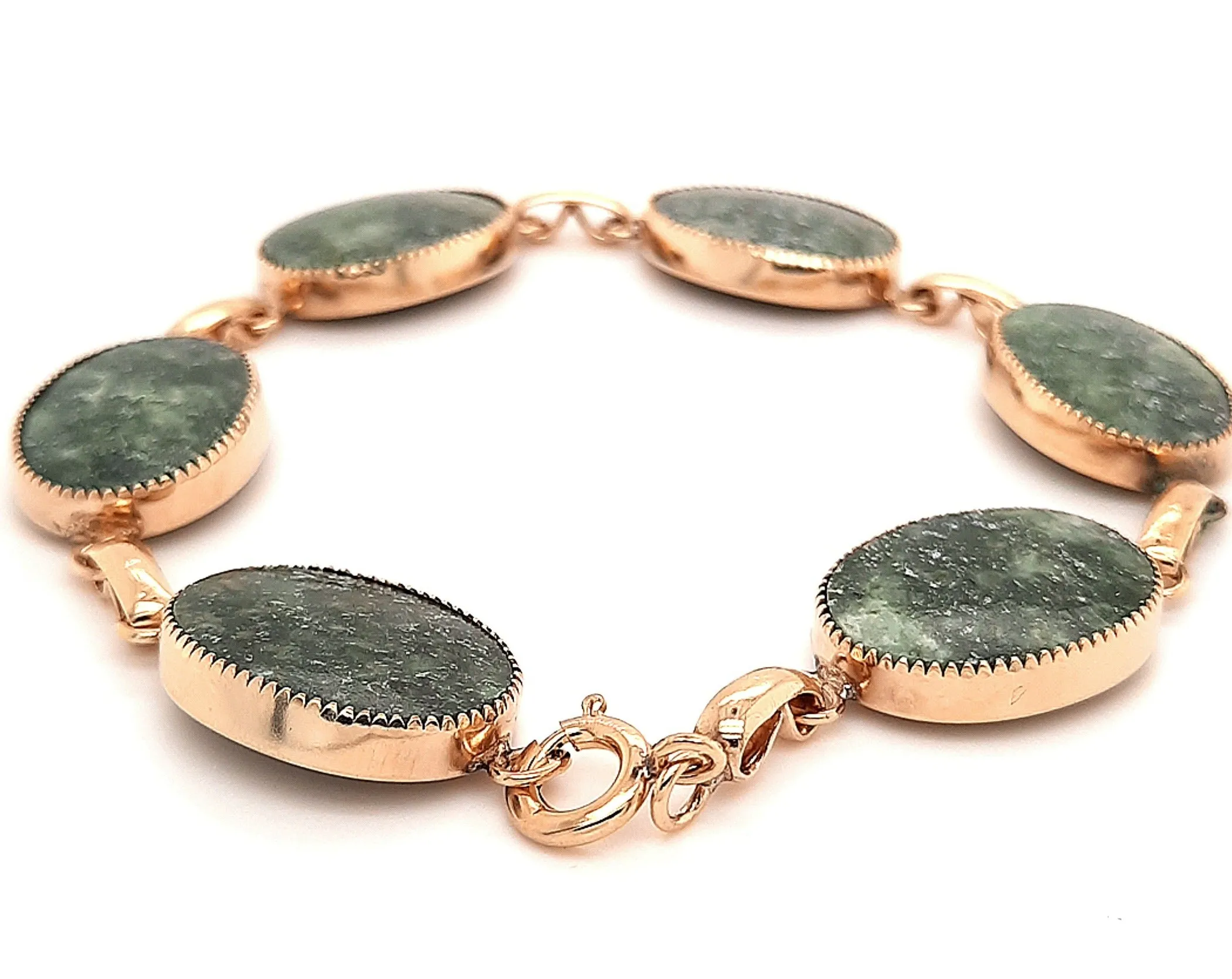 Gold Plated Felspar Gemstone Bracelet