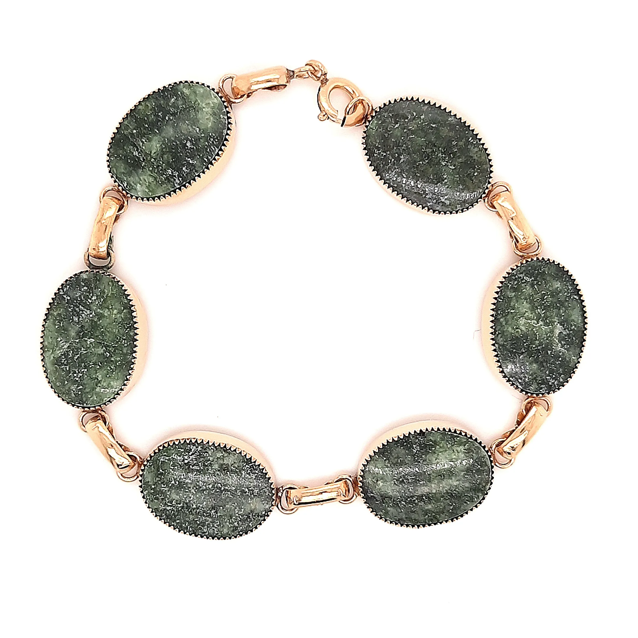 Gold Plated Felspar Gemstone Bracelet