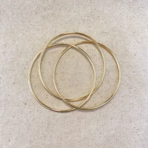 GoldFi - 18k Gold Filled triple Bangle Bracelet