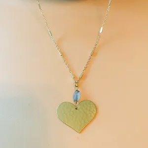 Hammered Heart Necklace