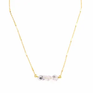 Herkimer Diamond Triple Necklace