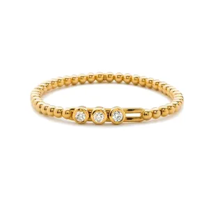 Hulchi Belluni 18K Yellow Gold Diamond Stretch Bracelet