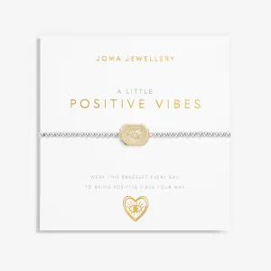 Joma Jewellery Silver A Little 'Positive Vibes' Bracelet