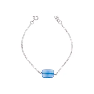 Joy Chalcedony Bracelet, Sterling Silver