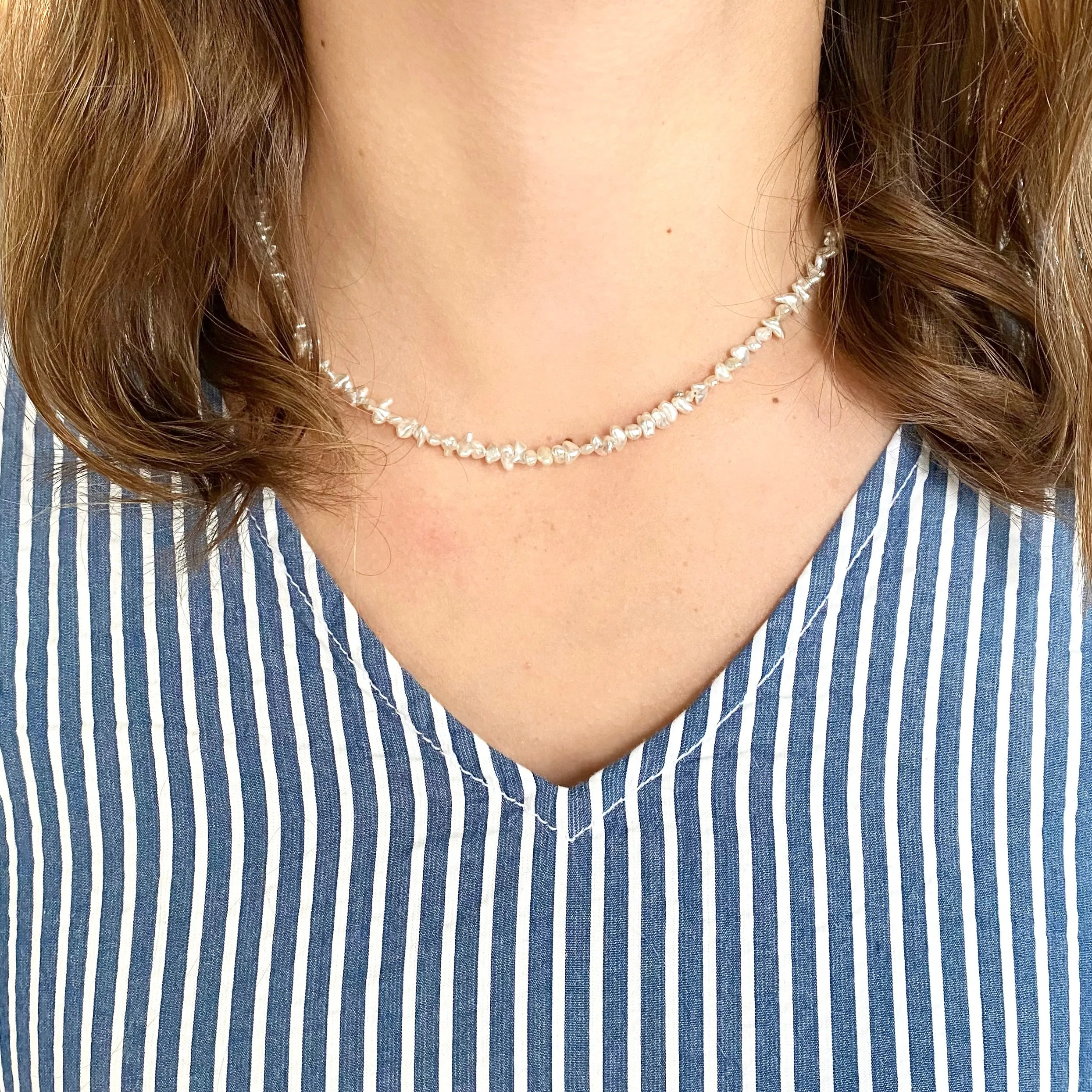 Keishi Pearl Necklace