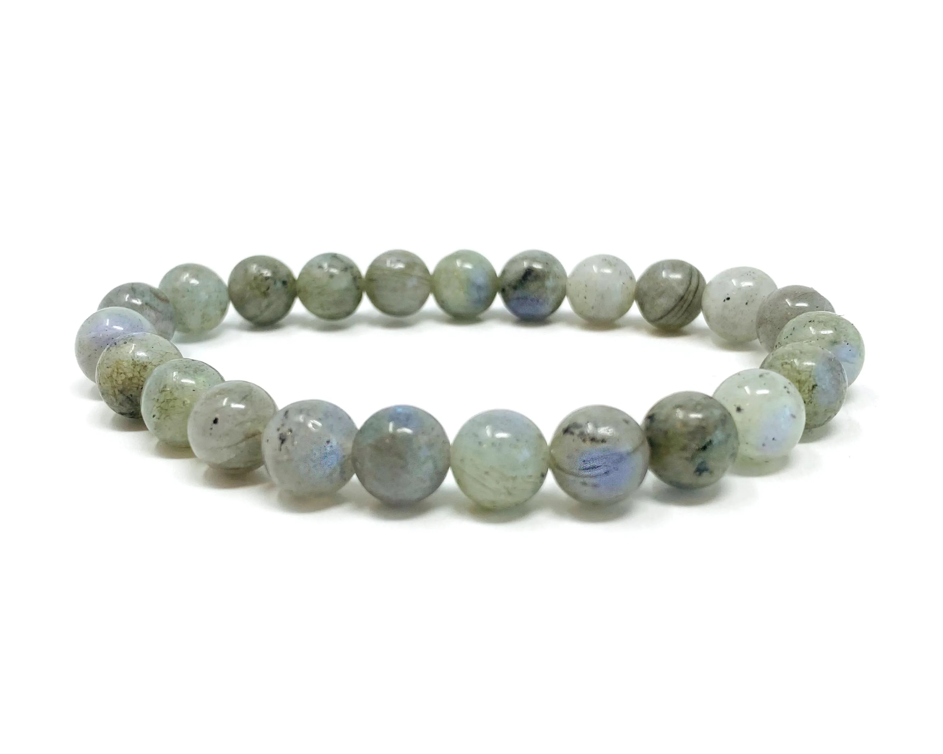 Labradorite Beaded Crystal Bracelet