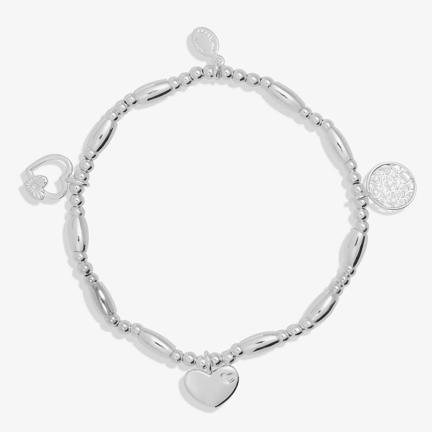 Lifes A Charm Daughter Silver Plated Bracelet 7855