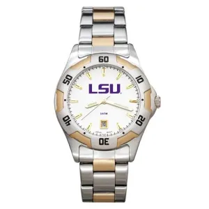 Louisiana State University All-Pro Mens Watch - Gold and Silver Tone - Bracelet