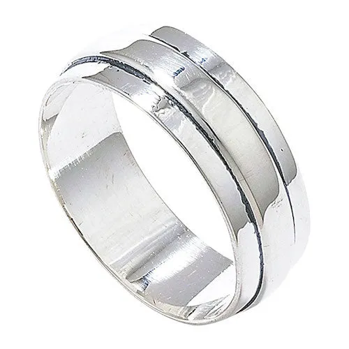 Men's Ridged Ring