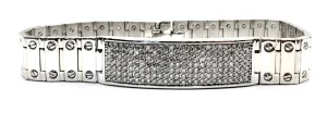 Men’s White Gold Diamond Bracelet