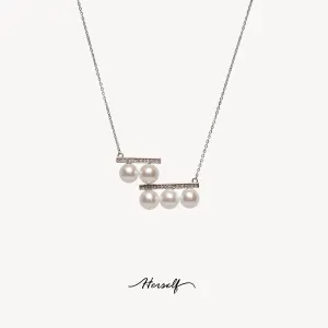 Musical Note Pearl Necklace