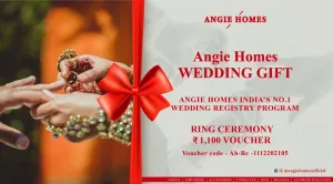 Online Book Ring Ceremony Gift Voucher with AngieHomes