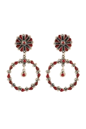 Paige Wallace Coral Flower Earrings