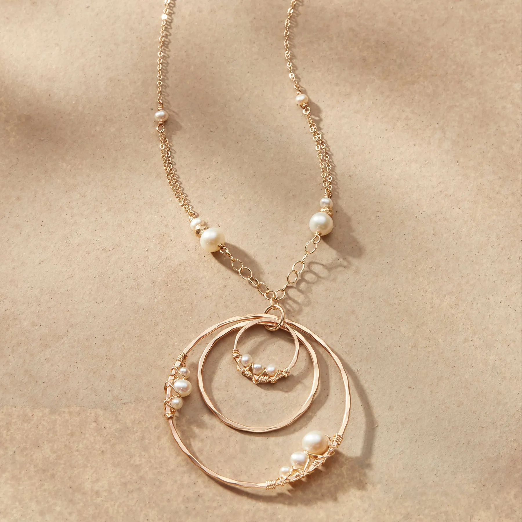 Pearly Orbits Necklace