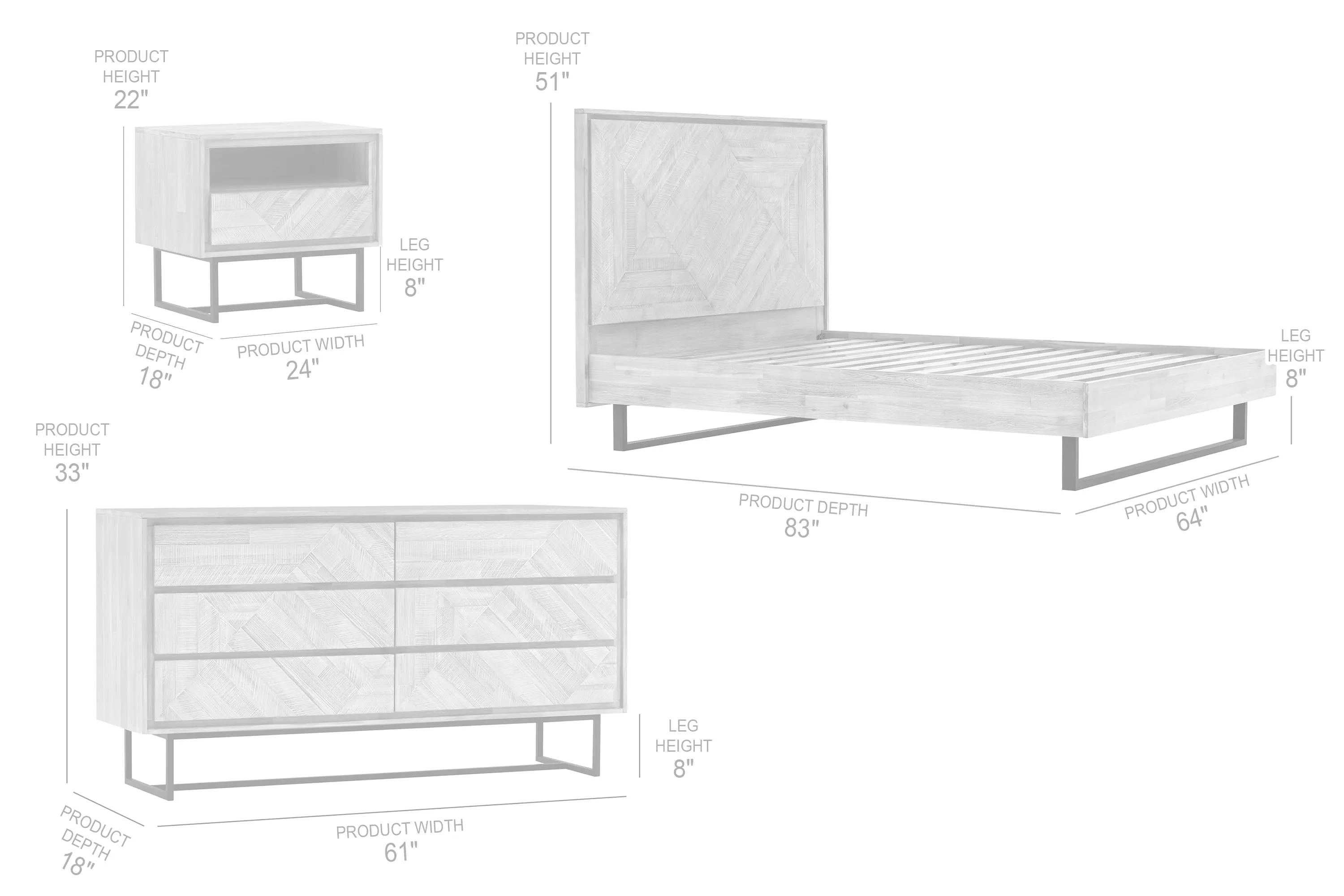 Peridot 4pc Bedroom Set