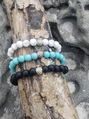 Pineapple Natural Stone Bracelet (3) Colors