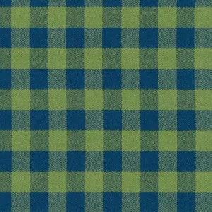 Porto Flannel Gingham in Peridot