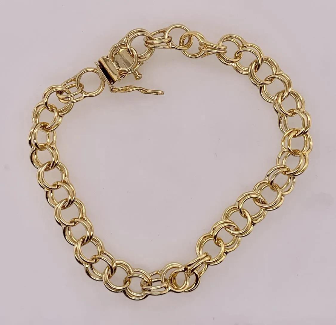 Rembrandt Large Double Link Curb Classic Bracelet