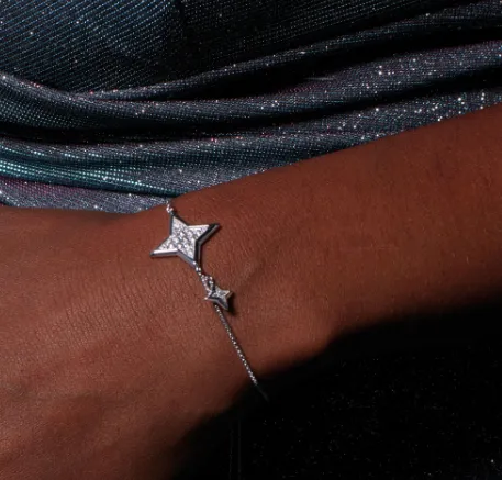 Revival Astoria Starburst Pavé Grand Star Toggle Bracelet