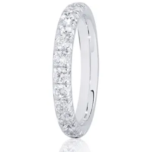 Round Brilliant Cut French Pave .75ct