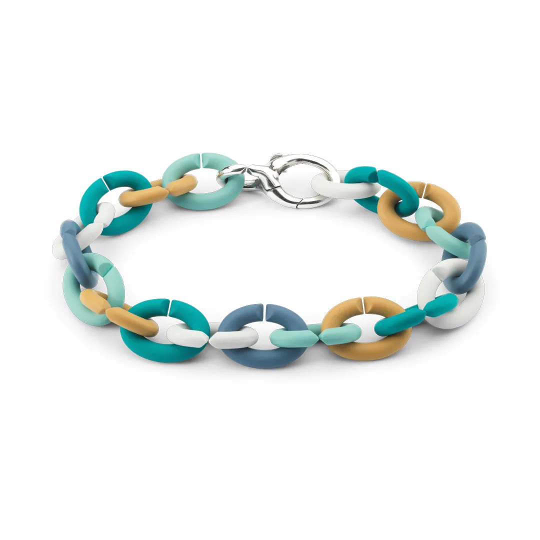 Sea Rainbow Silver Bracelet