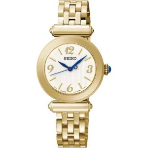 SEIKO LADIES GOLD PLATED 50M BRACELET WATCH SRZ404P1