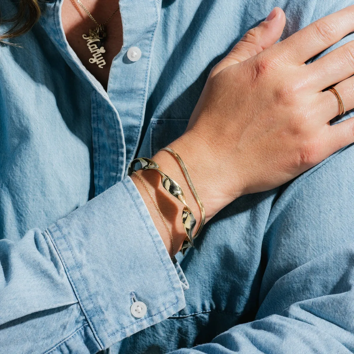 Slinky Herringbone Bracelet