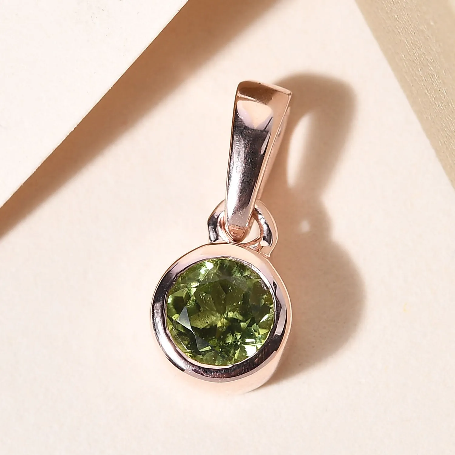 Solitaire Birthstone Charm Pendant