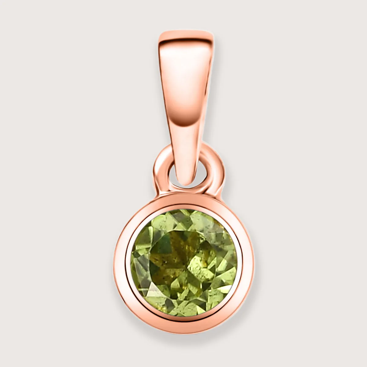 Solitaire Birthstone Charm Pendant